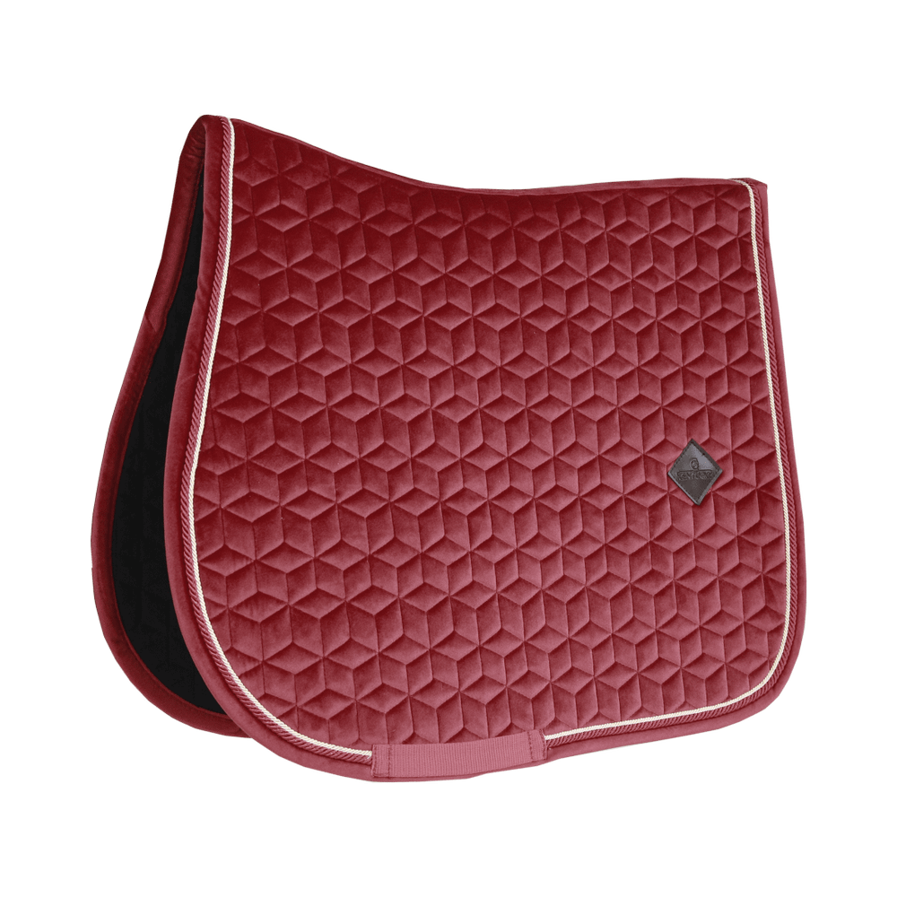 Saddle Pad velvet - Bordeaux