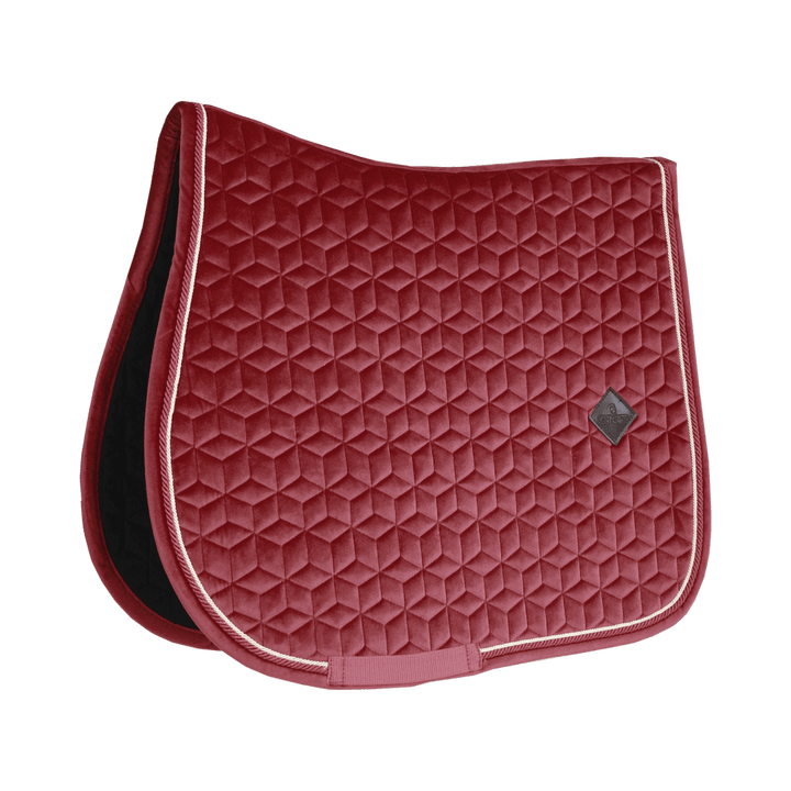 Saddle Pad velvet - Bordeaux