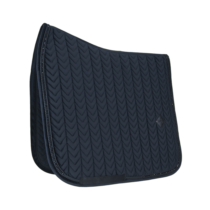 Saddle Pad velvet pearls - Black