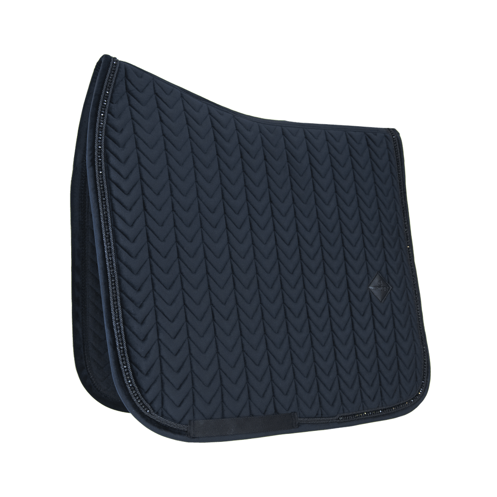 Saddle Pad velvet pearls - Black