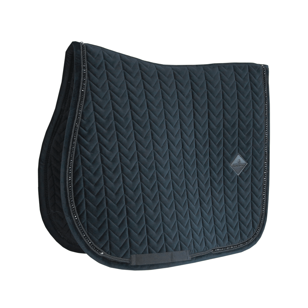Saddle Pad velvet pearls - Black
