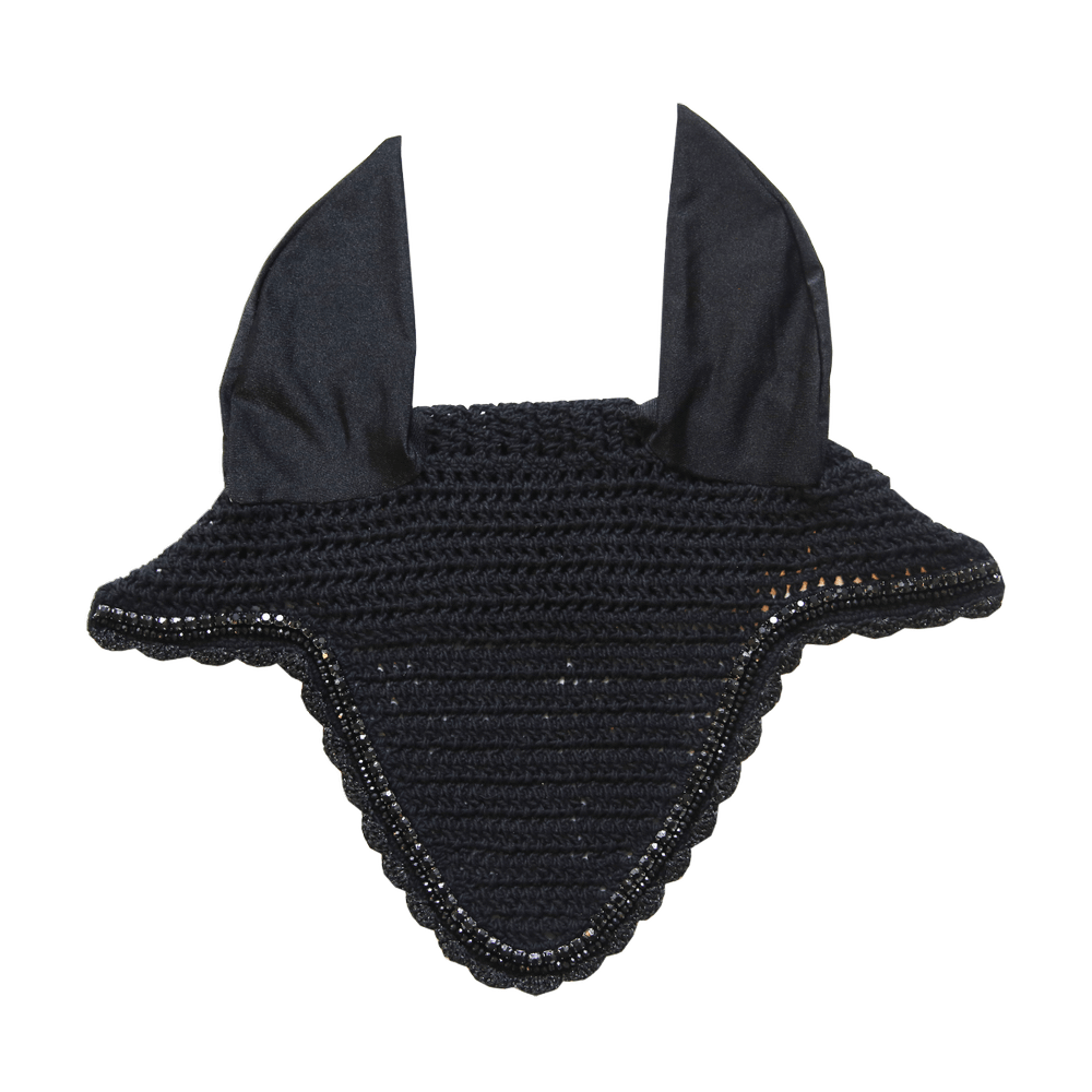 Fly veil long stone &amp; pearl - Black