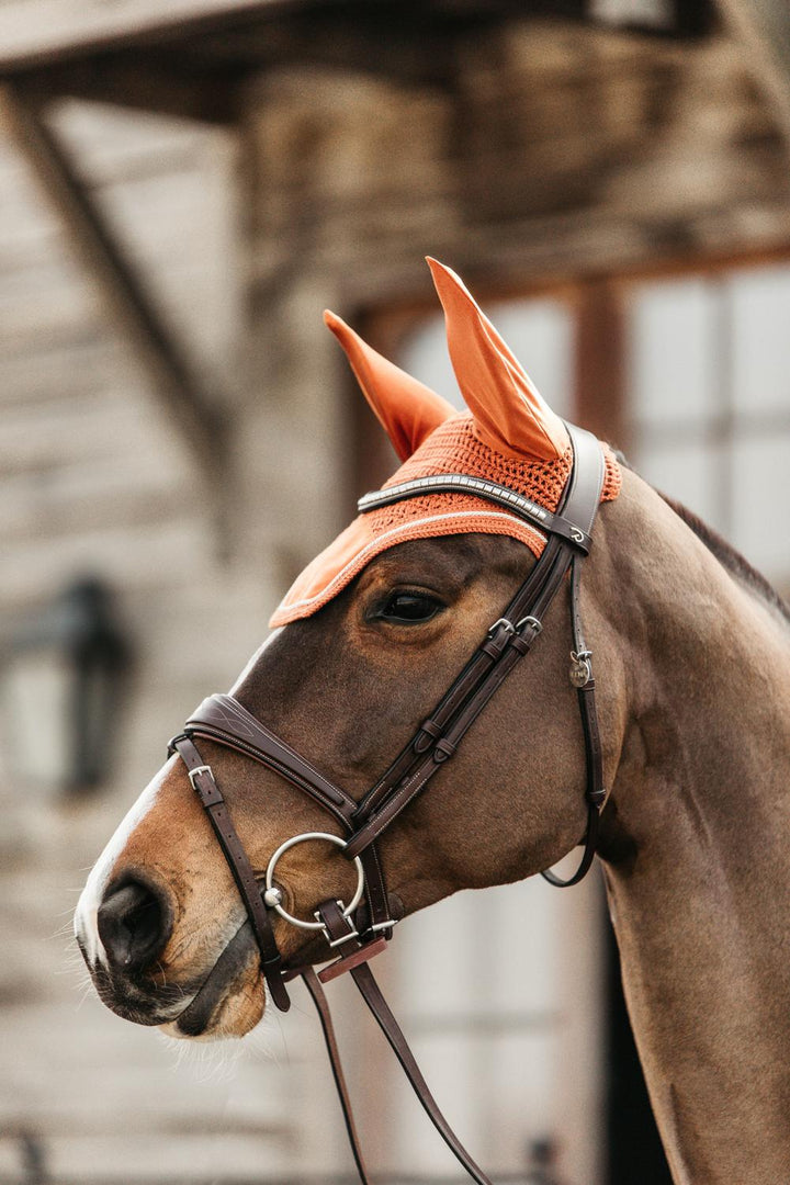 Fly veil Wellington velvet - Orange