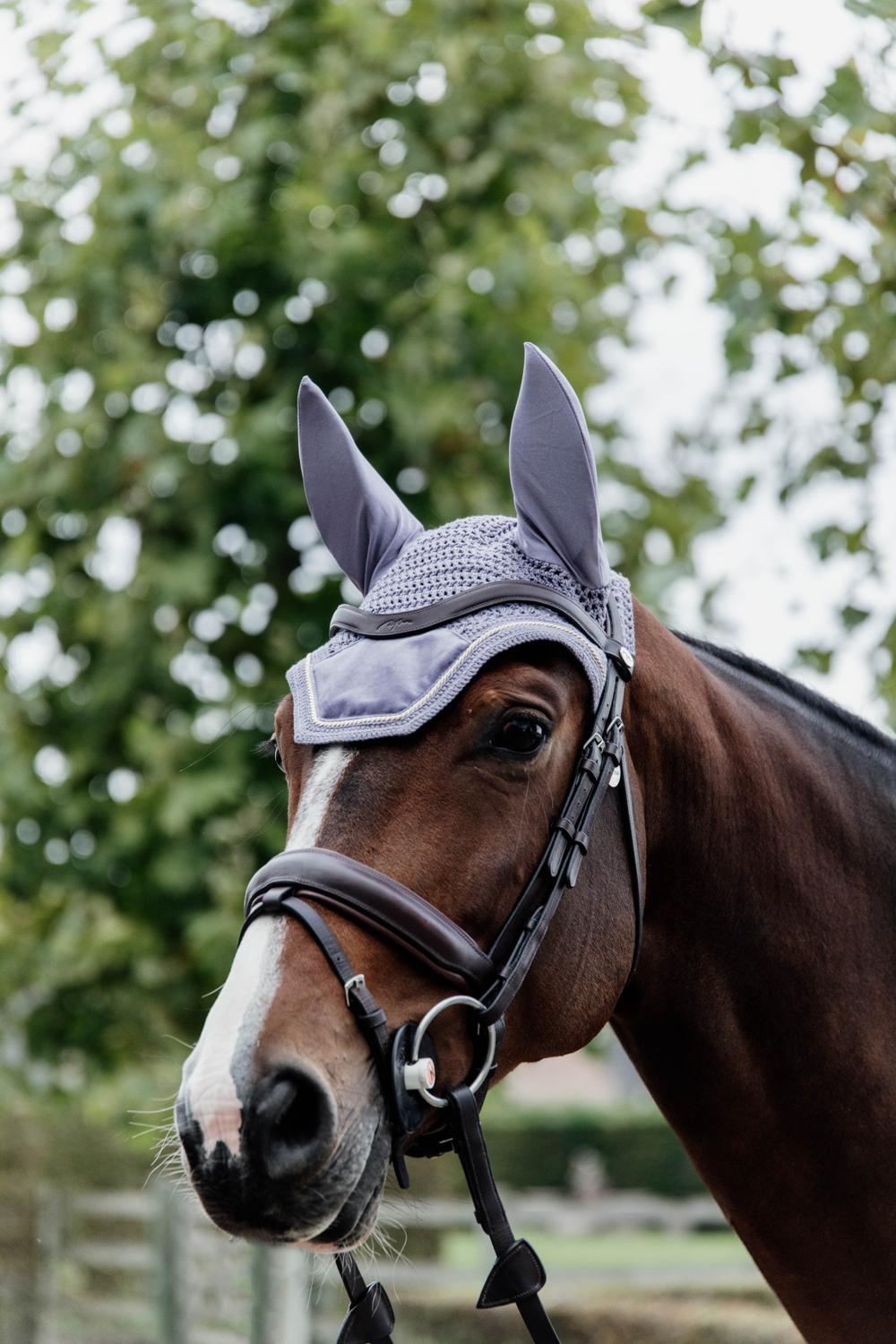 Fly veil Wellington velvet - Purple