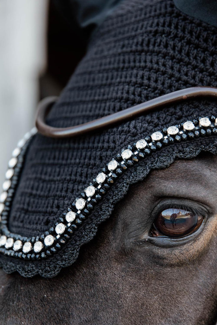 Fly veil Wellington big stone &amp; pearl - Black