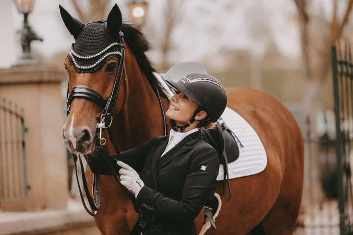 Fly veil Wellington big stone &amp; pearl - Black