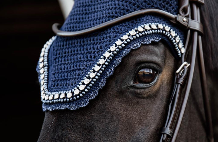 Fly veil Wellington big stone &amp; pearl - Dark navy