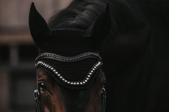 Fly veil Wellington big stone &amp; pearl - Black
