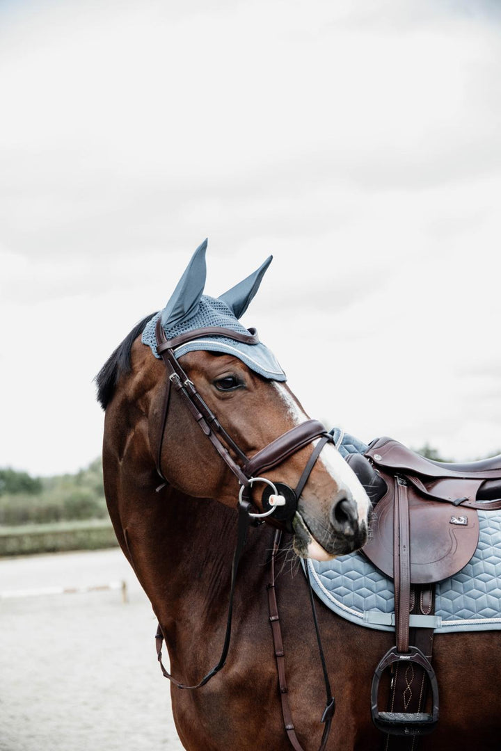 Fly veil Wellington velvet - Light blue