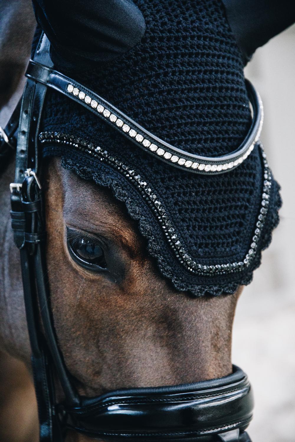 Fly veil Wellington stone &amp; pearl - Black