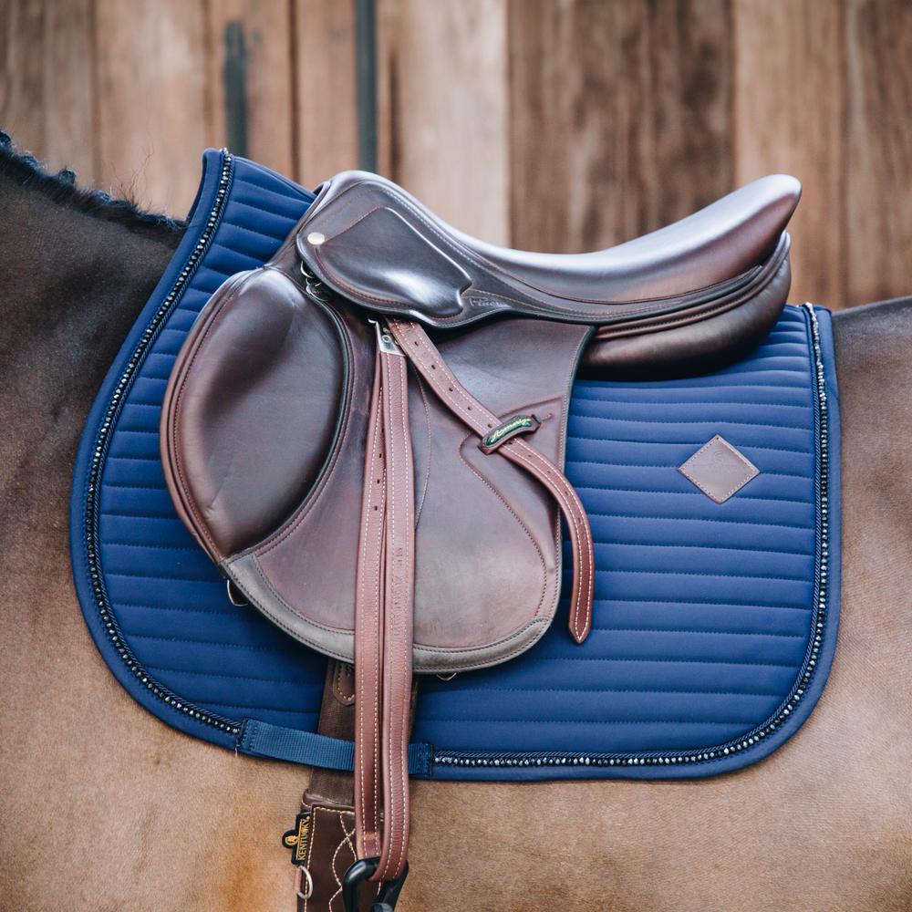 Saddle Pad pearls - Navy