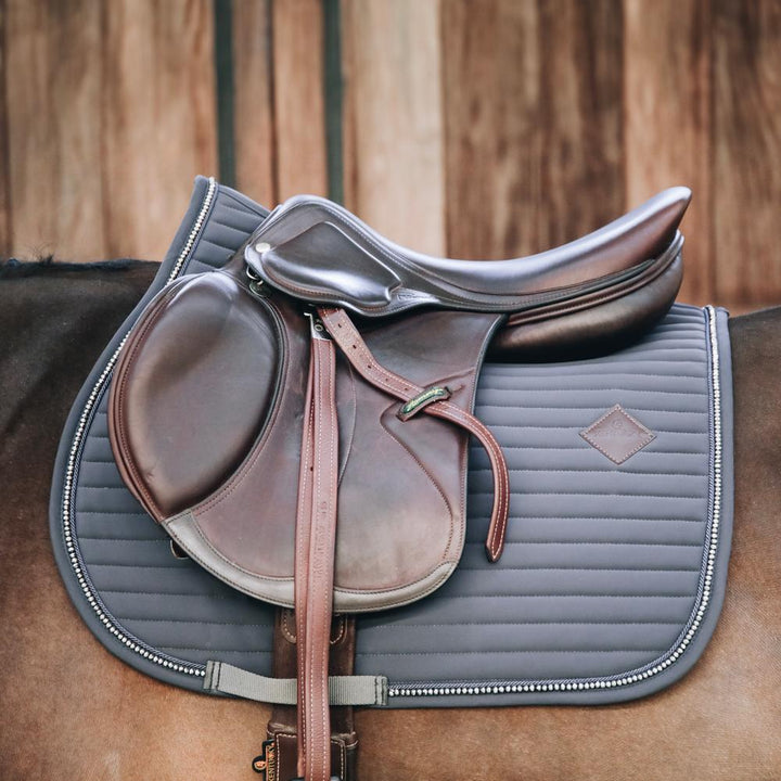 Saddle Pad pearls - Grey