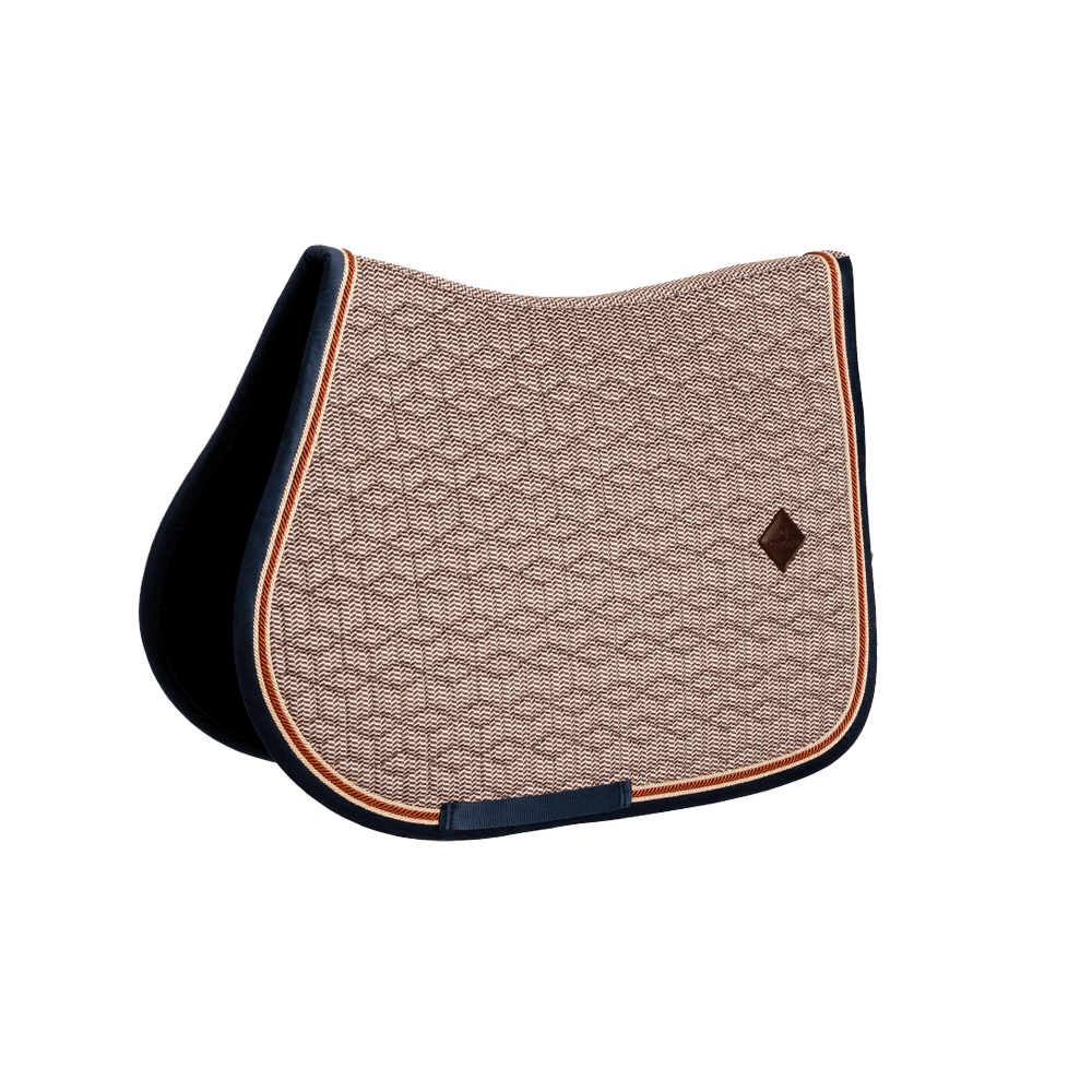 Saddle Pad pied-de-poule - 17-03 bordeaux navy