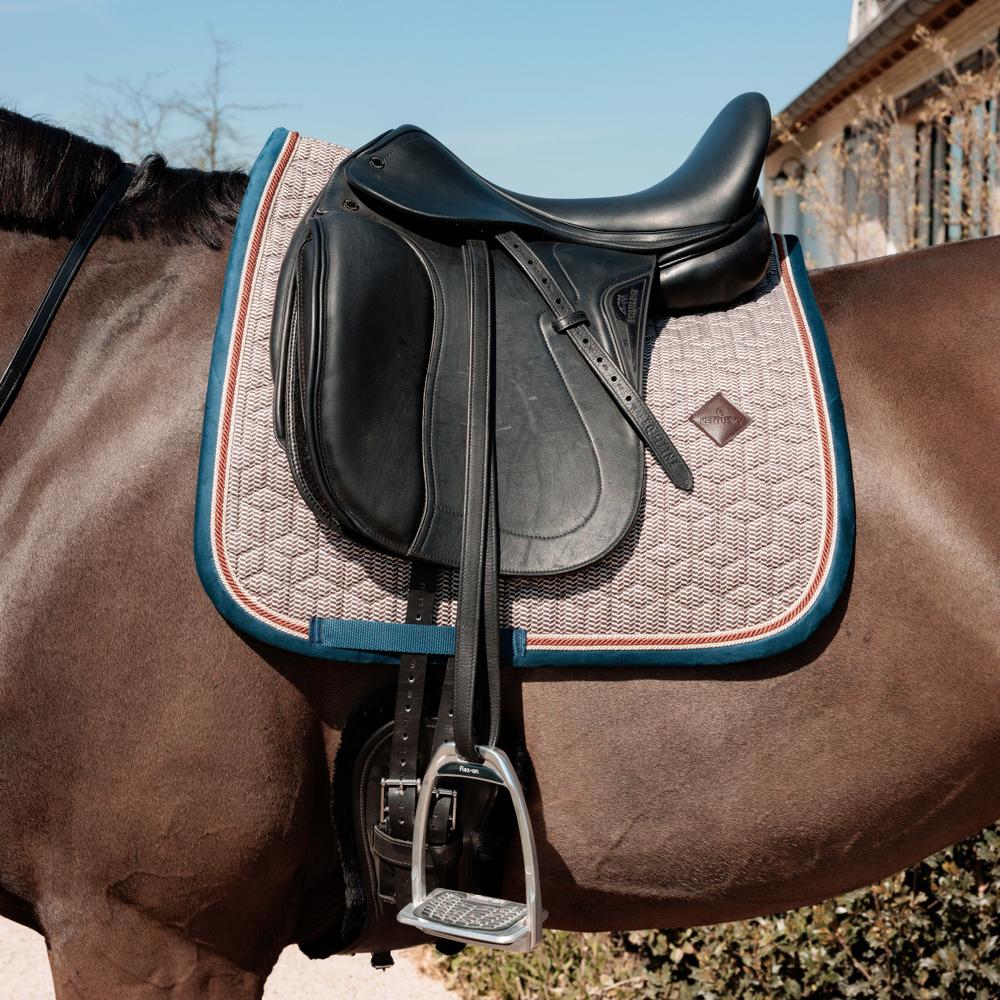 Saddle Pad pied-de-poule - 17-03 bordeaux navy
