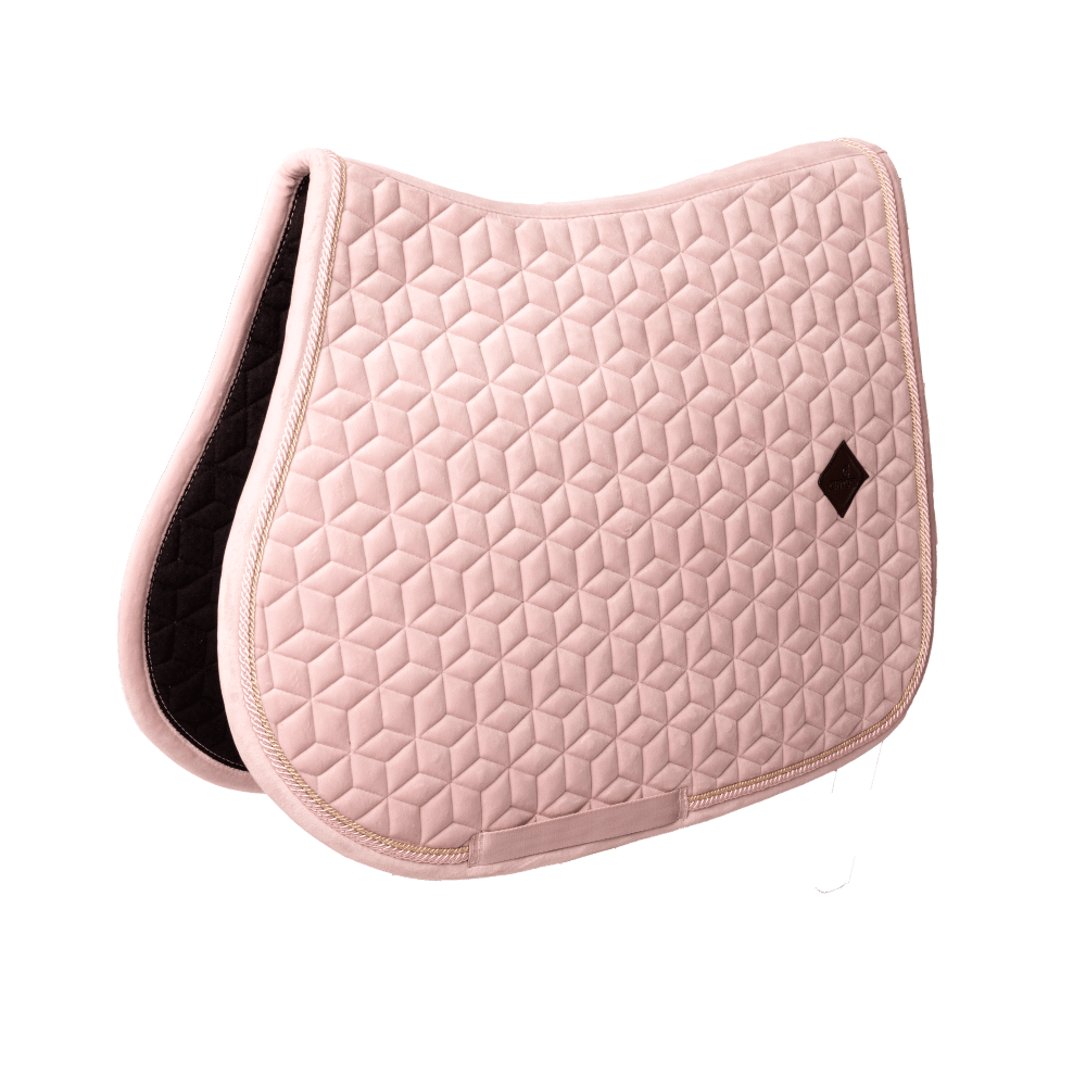 Saddle Pad velvet - Soft rose
