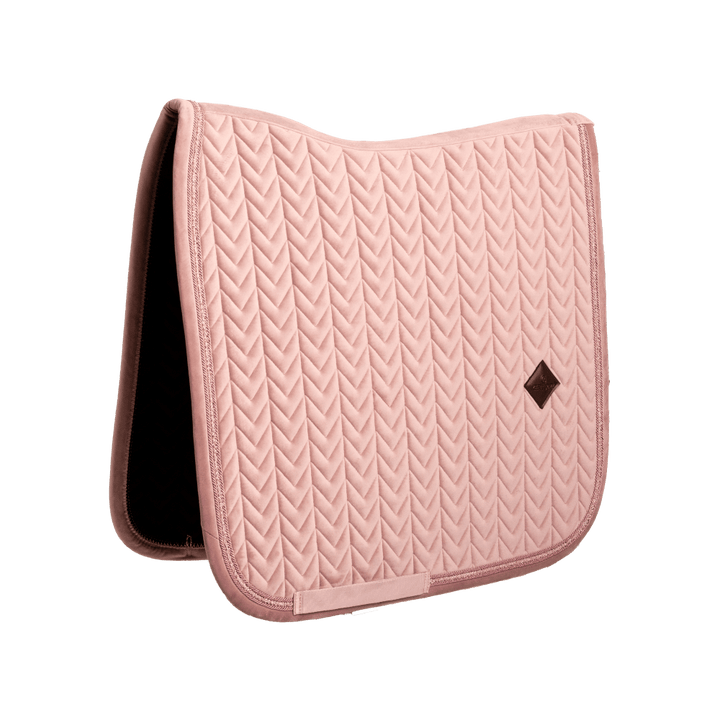 Saddle Pad velvet mini pearls - Old rose