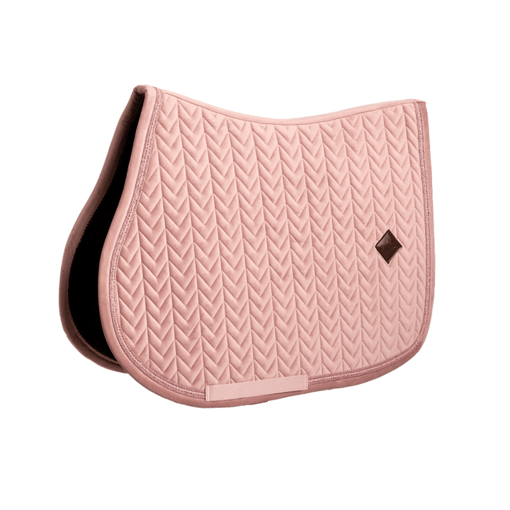 Saddle Pad velvet mini pearls - Old rose