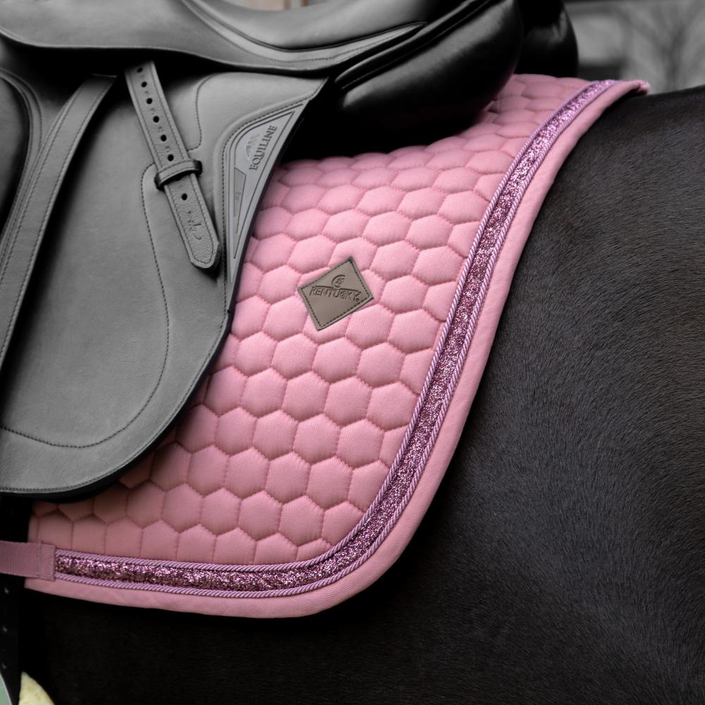 Saddle Pad glitter band - Fuchsia