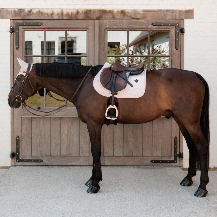 Saddle Pad velvet - Soft rose