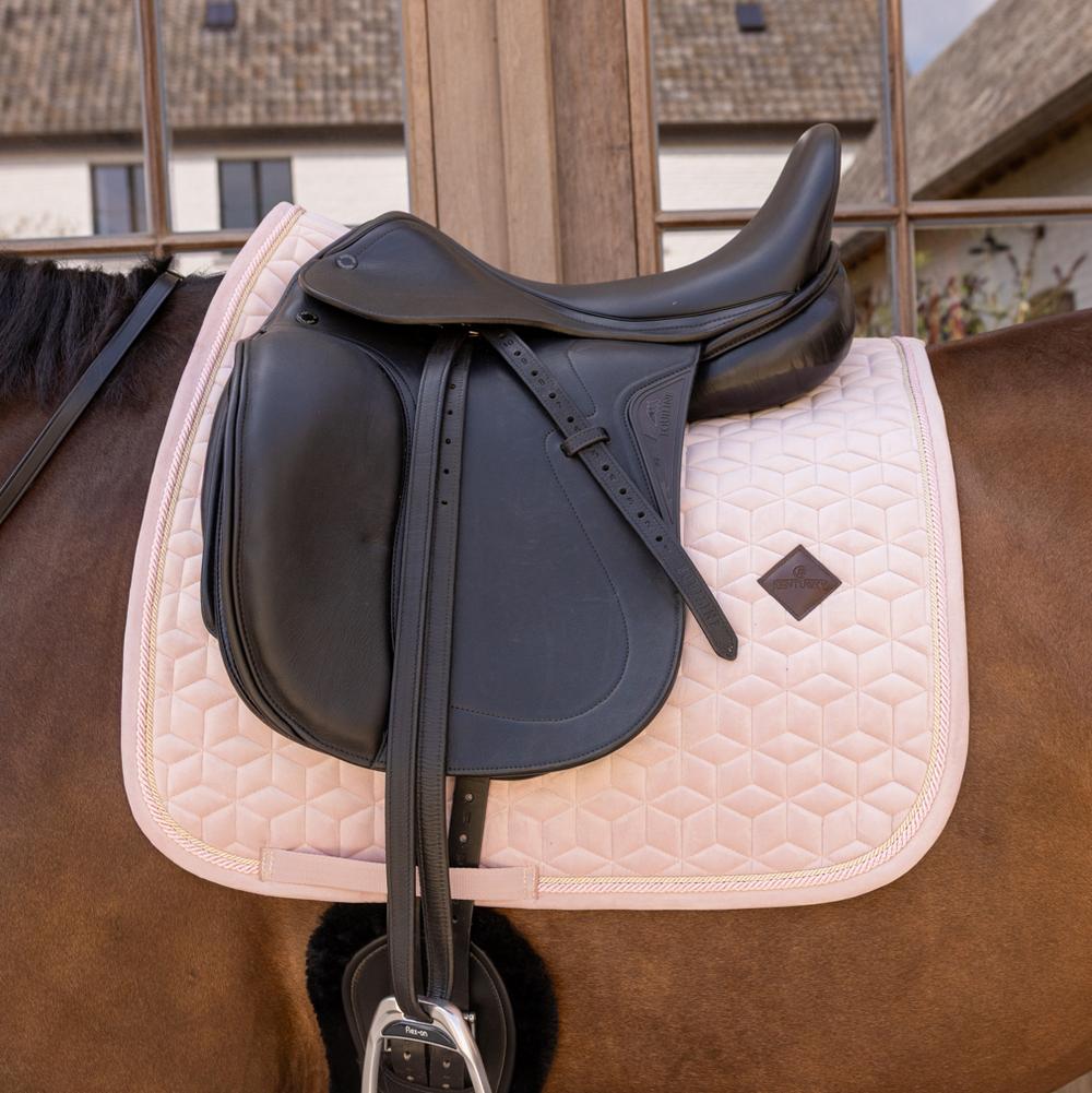 Saddle Pad velvet - Soft rose