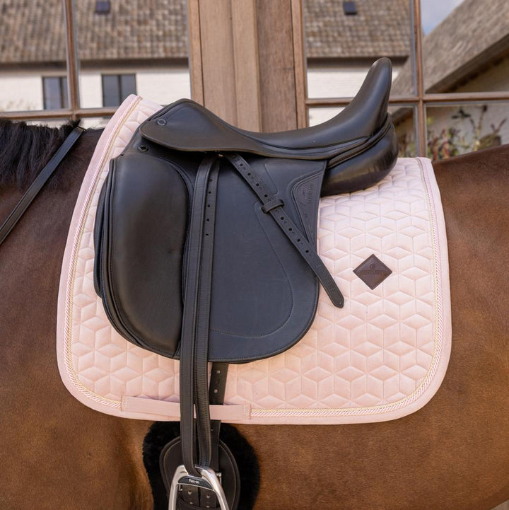 Saddle Pad velvet - Soft rose