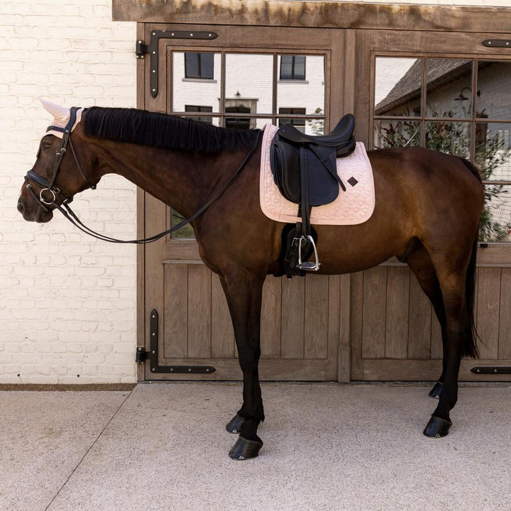 Saddle Pad velvet - Soft rose
