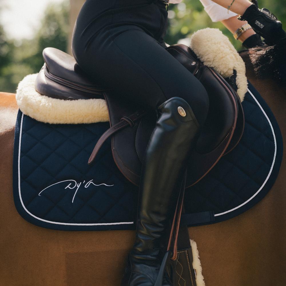 Diamond saddle pad - Navy