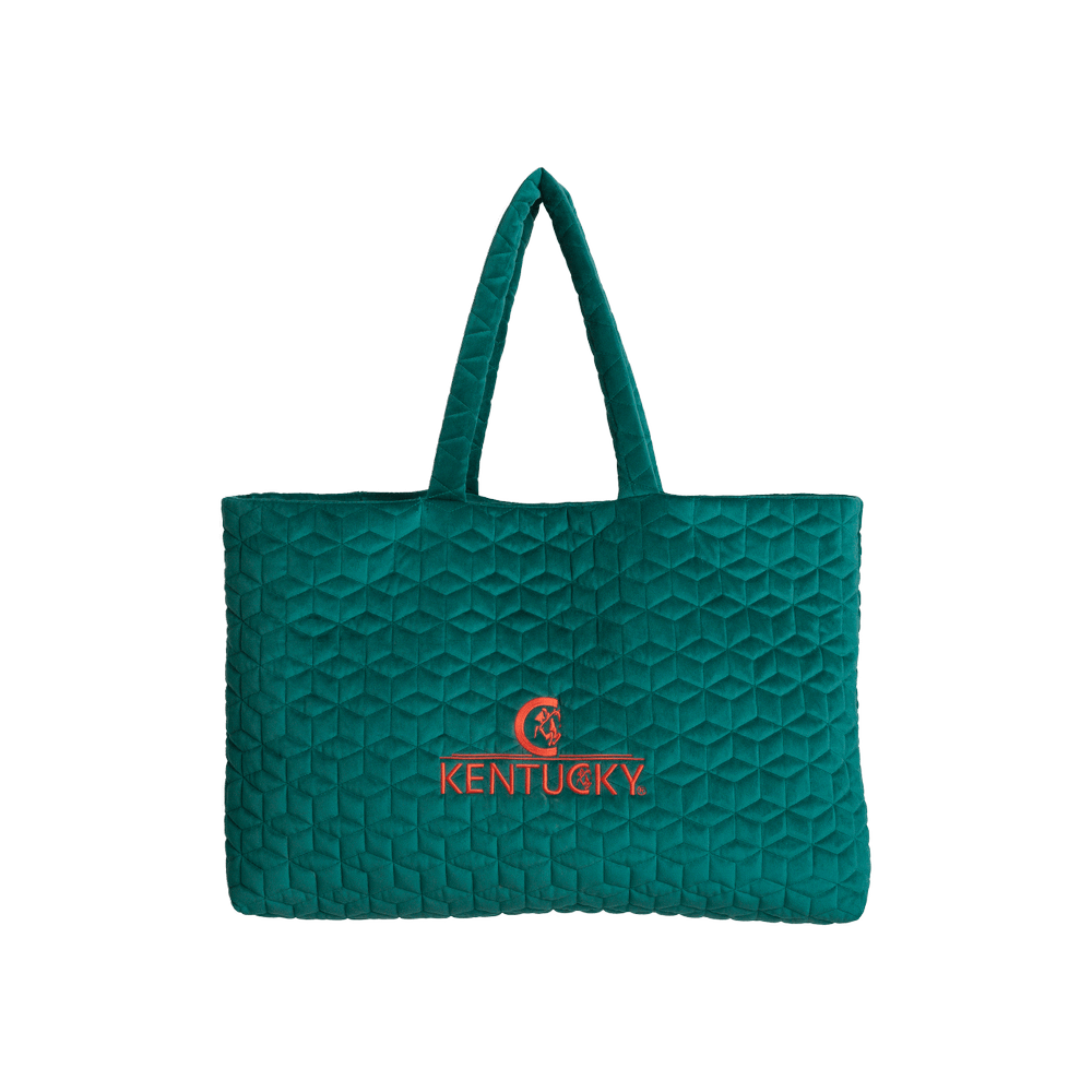 Velvet bag Kentucky logo - Emerald