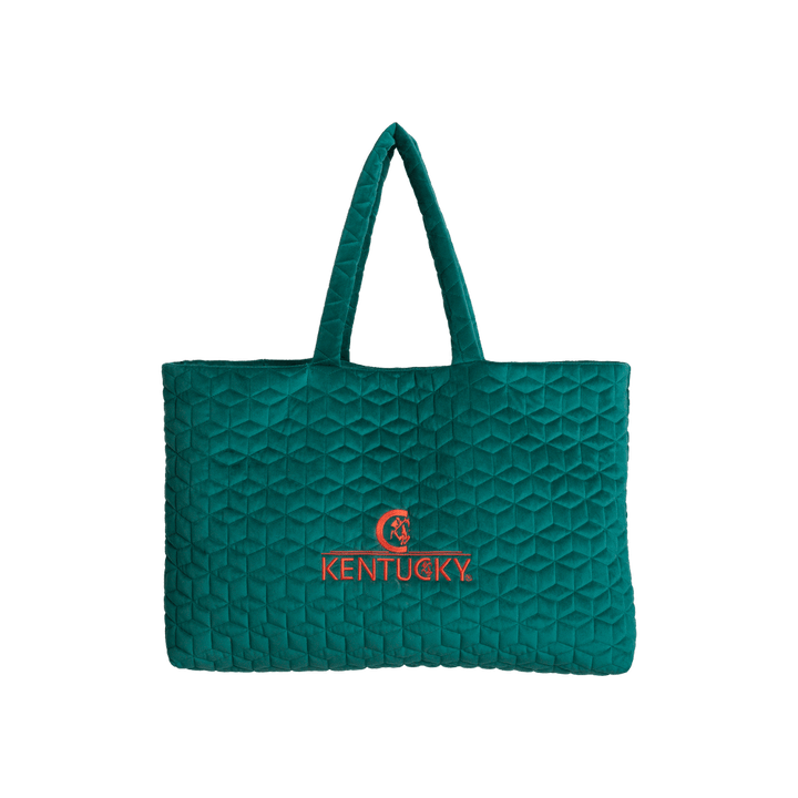 Velvet bag Kentucky logo - Emerald