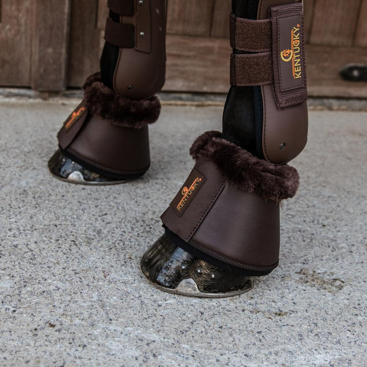 Sheepskin Leather Overreach boots - Brown/brown