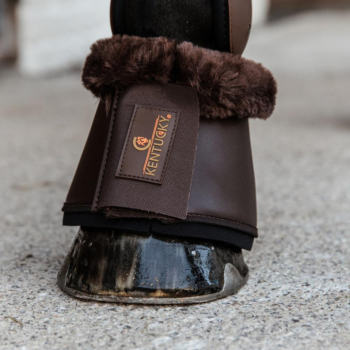 Sheepskin Leather Overreach boots - Brown/brown