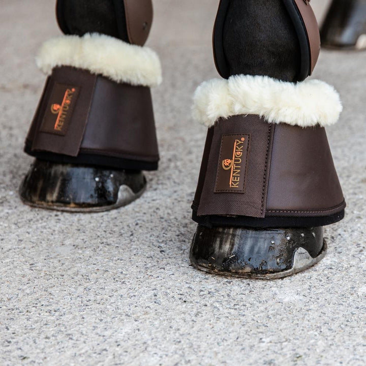 Sheepskin Leather Overreach boots - Brown/brown