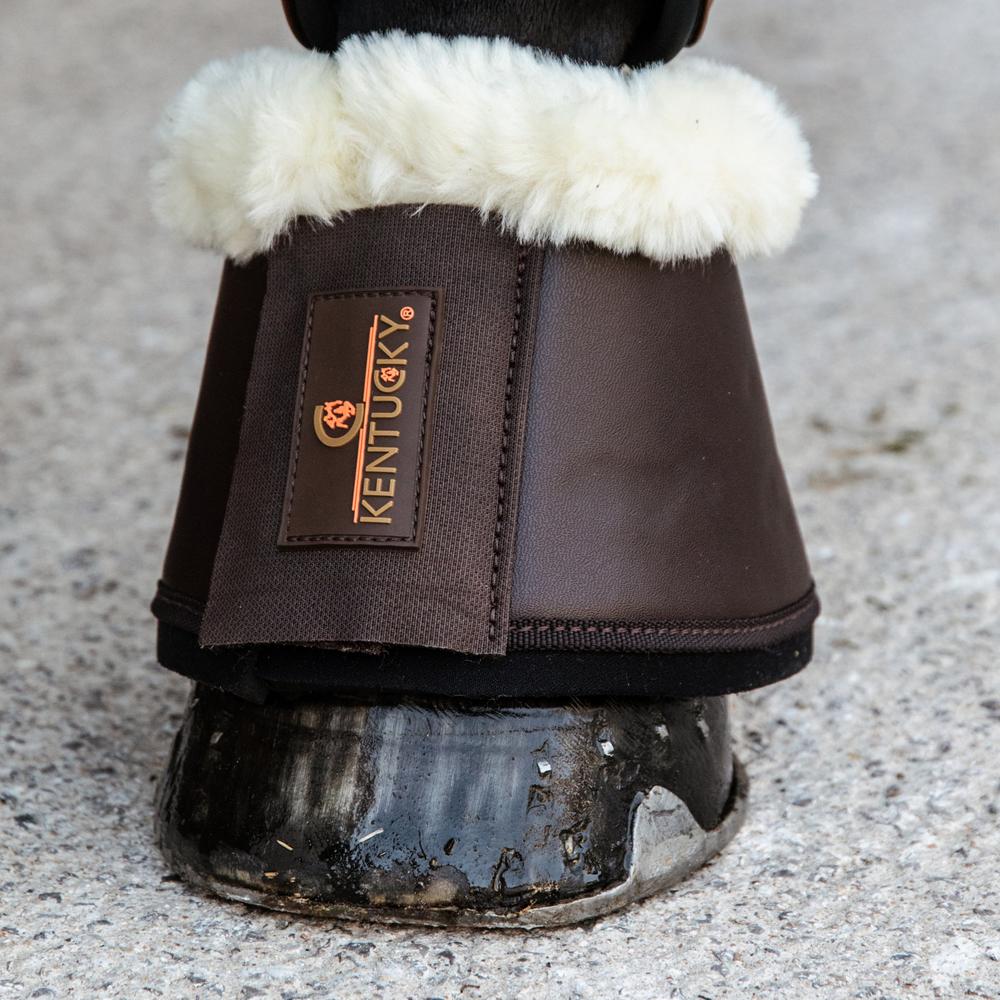 Sheepskin Leather Overreach boots - Brown/brown