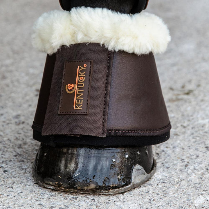 Sheepskin Leather Overreach boots - Brown/brown