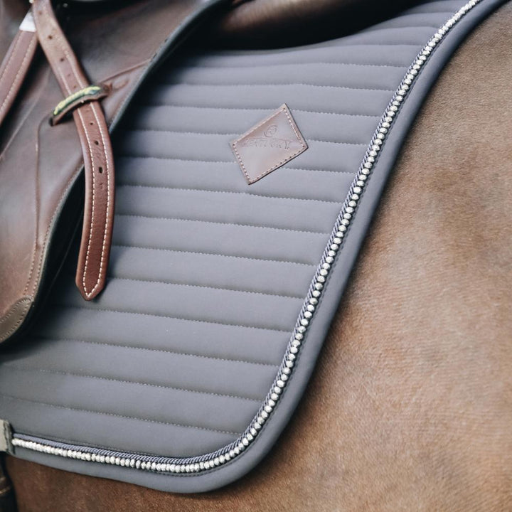 Saddle Pad pearls - Grey