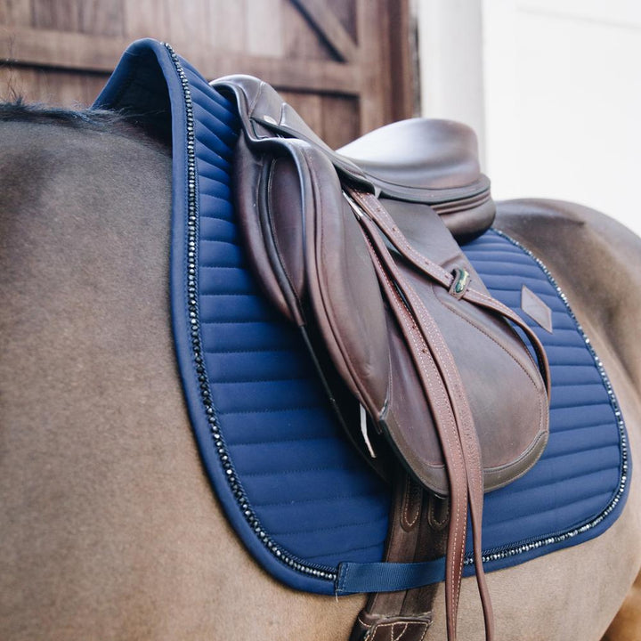 Saddle Pad pearls - Navy