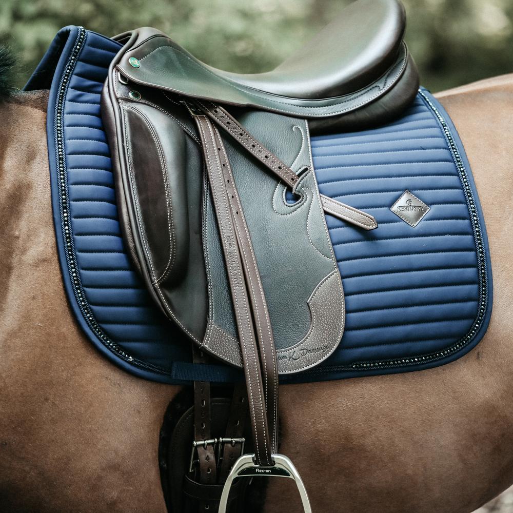 Saddle Pad pearls - Navy