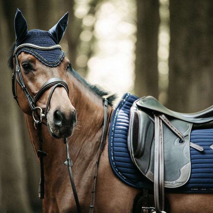 Saddle Pad pearls - Navy