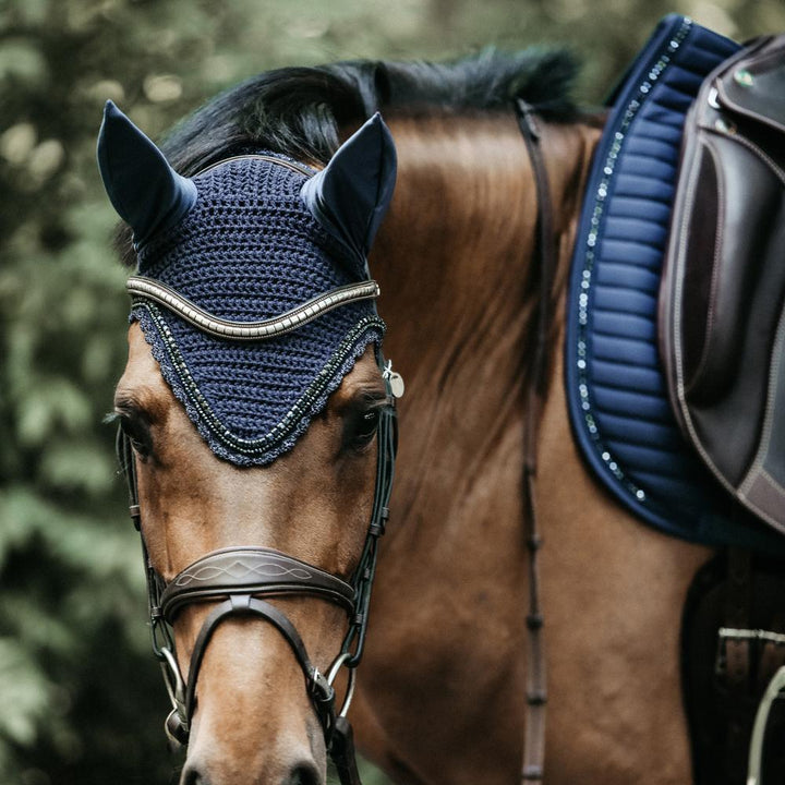 Saddle Pad pearls - Navy