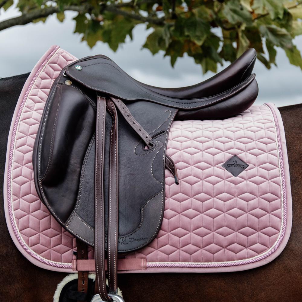 Saddle Pad velvet - Old rose