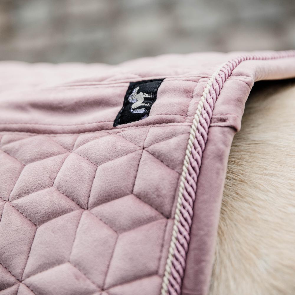 Saddle Pad velvet - Old rose