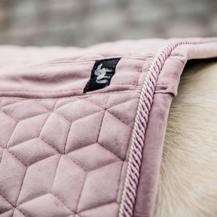 Saddle Pad velvet - Old rose