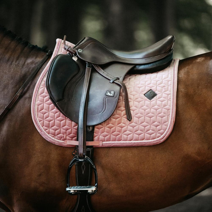 Saddle Pad velvet - Old rose