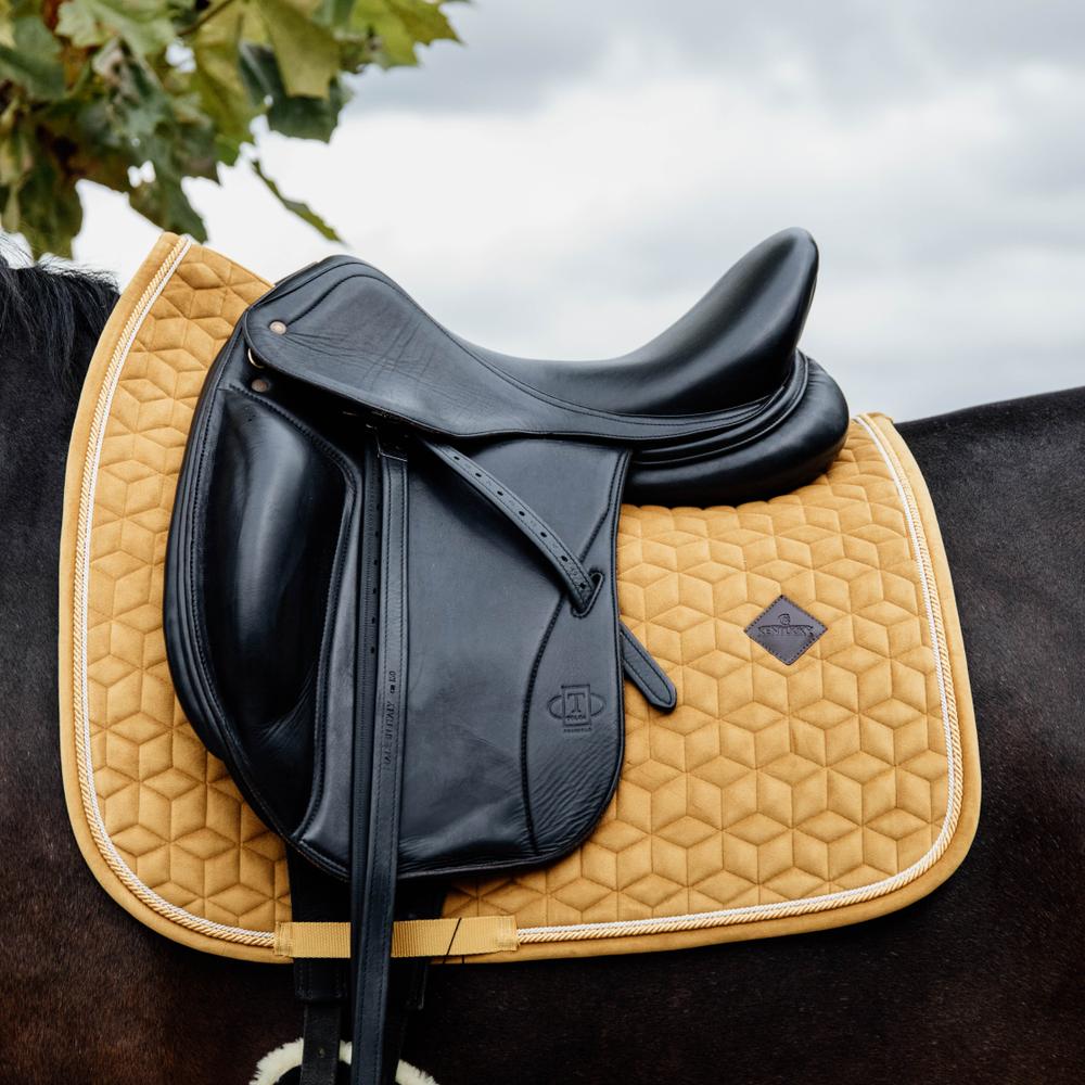 Saddle Pad velvet - Mustard