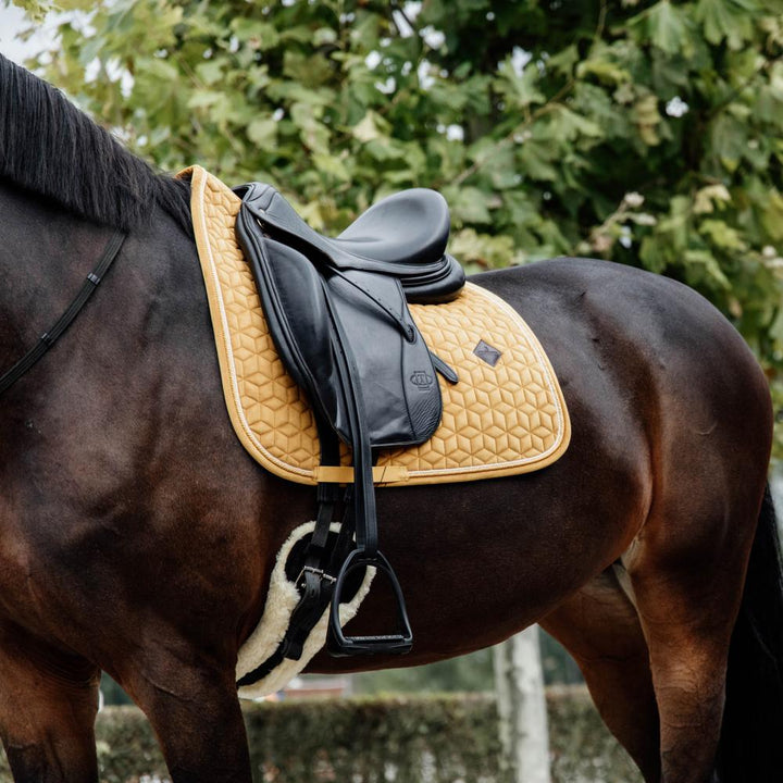Saddle Pad velvet - Mustard