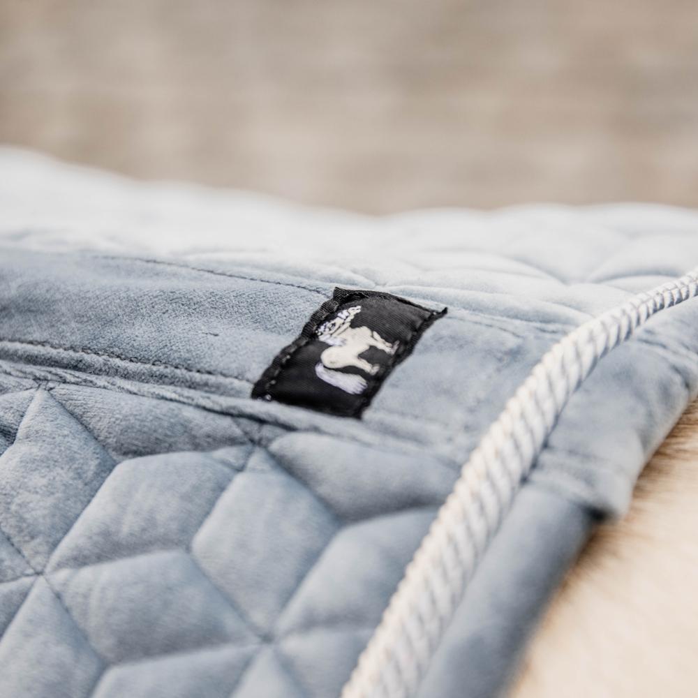Saddle Pad velvet - Light blue