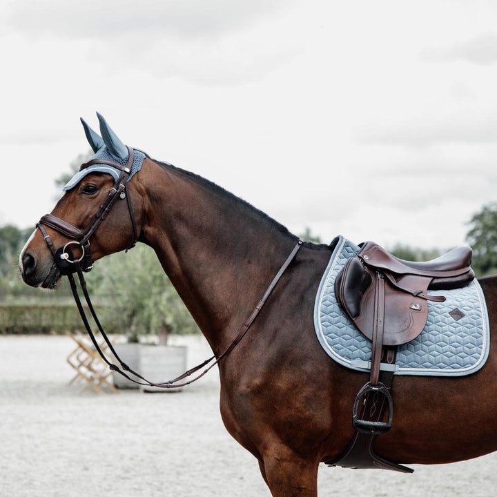 Saddle Pad velvet - Light blue