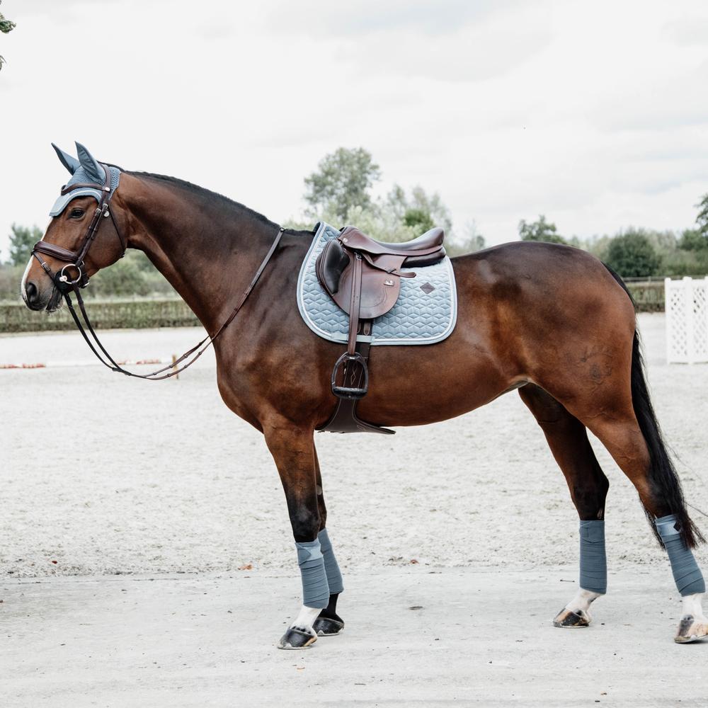 Saddle Pad velvet - Light blue