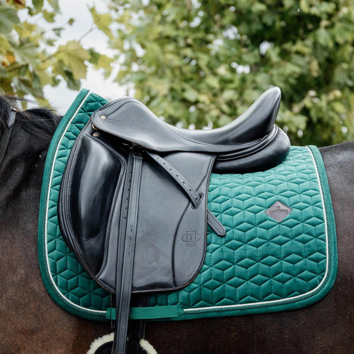 Saddle Pad velvet - Dark green