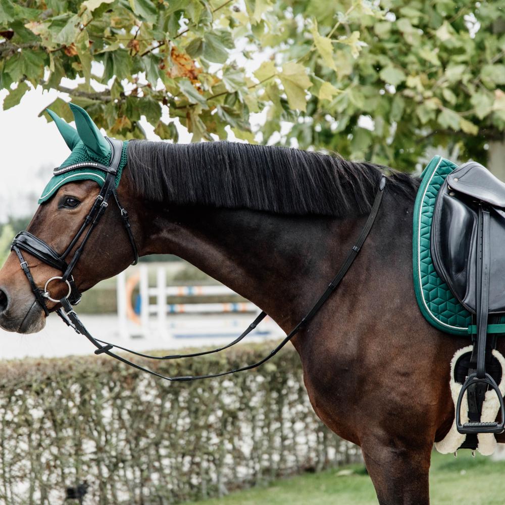 Saddle Pad velvet - Dark green